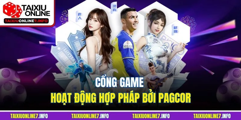 Cổng game hoạt động hợp pháp bởi PAGCOR