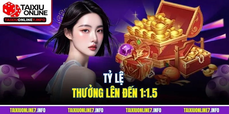 Tỷ lệ thưởng lên đến 1:1.5