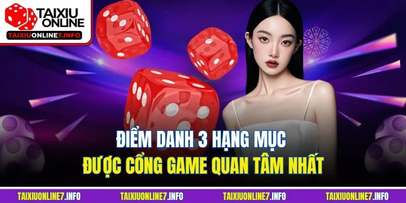 Điểm danh 3 hạng mục được cổng game quan tâm nhất